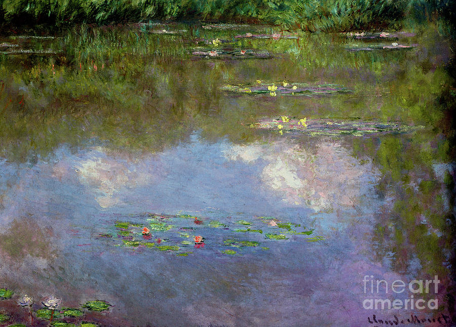 Water Lilies, the Cloud, 1903 Painting by Claude Monet