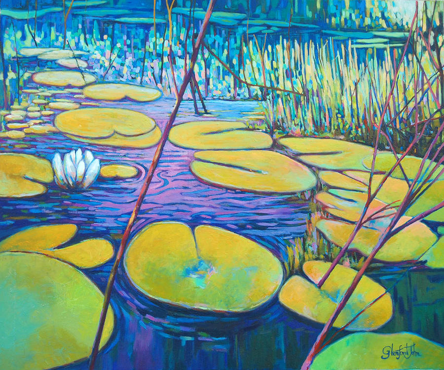Water Lilly Painting by Glenford John