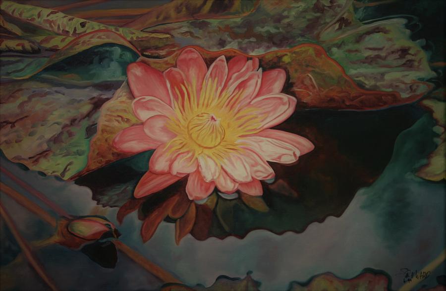 Water Lily 94 Painting by Steven Ward