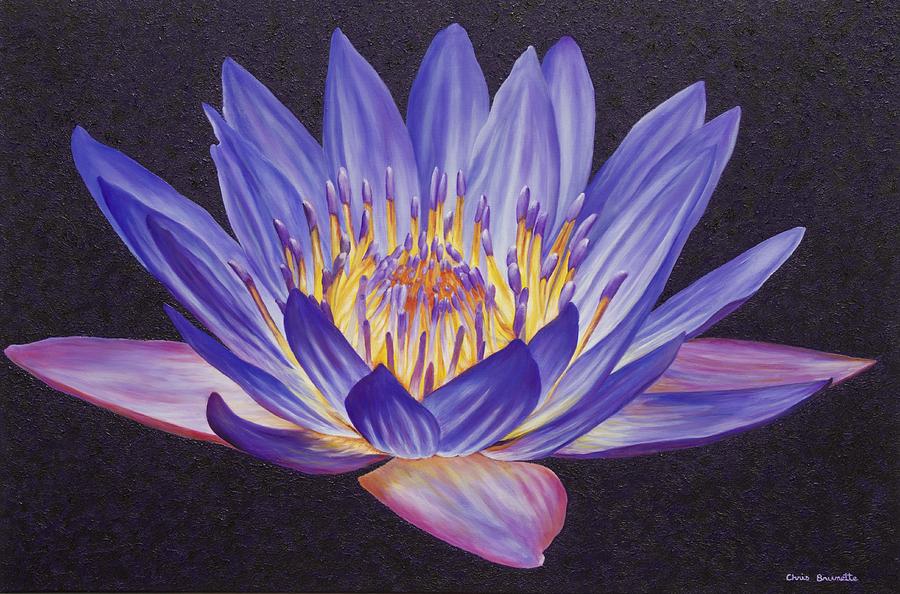 Water Lily Painting by Christine Brunette