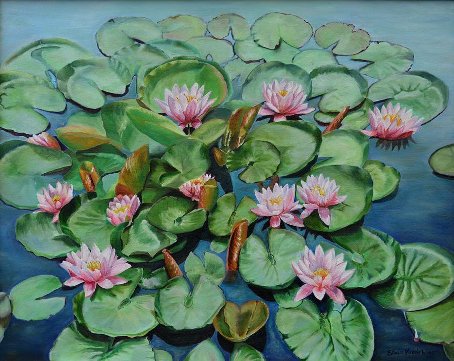 Water Lily Painting by Sheila Vander Wier - Fine Art America