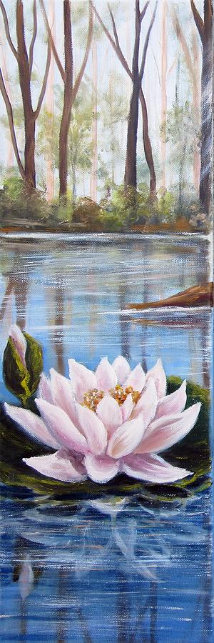 Water Lily Painting by Vesna Martinjak