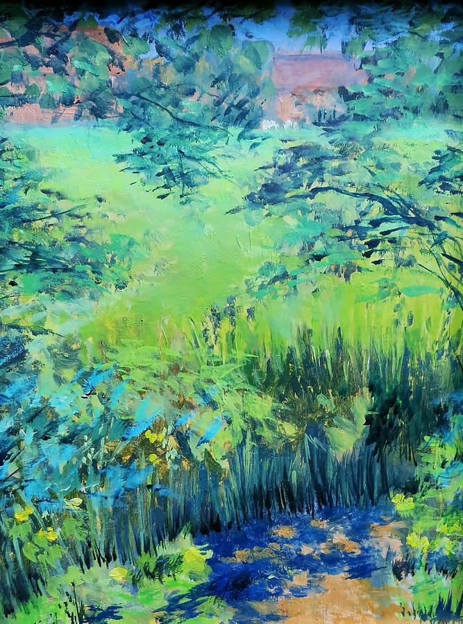 Water Meadows Kent Painting by Angelina Whittaker Cook