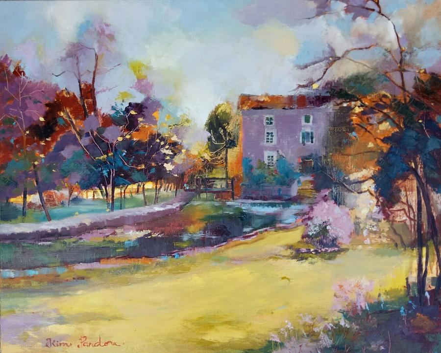 Water mill  at   Siecq  79 Painting by Kim PARDON