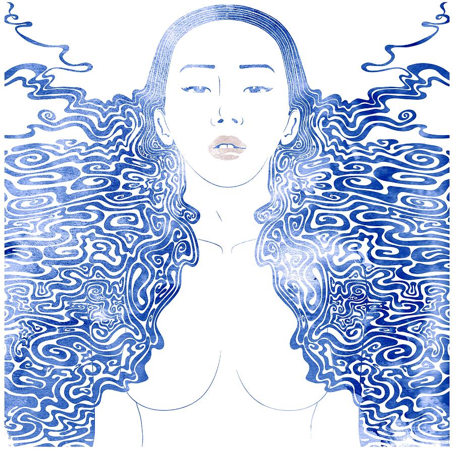 Beauty Digital Art - Water Nymph LXXX by Stevyn Llewellyn.