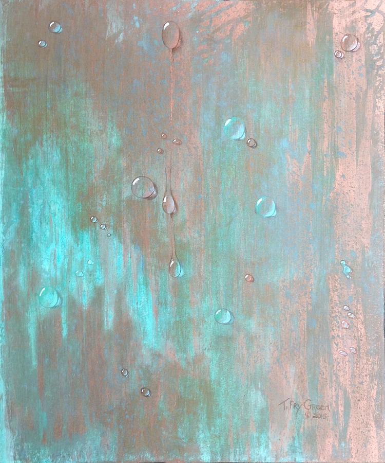 Water on Copper Painting by Teresa Fry