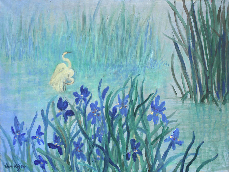 Water Orchids Painting by Ben Kiger