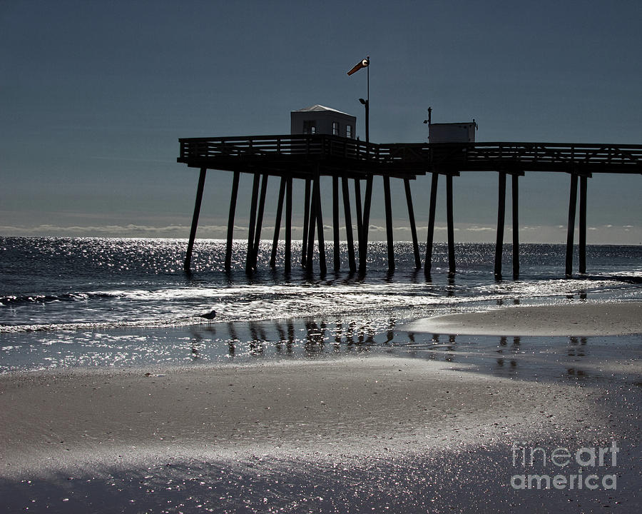 Winter Photograph - Water Patterns On The Sand by Tom Gari Gallery-Three-Photography