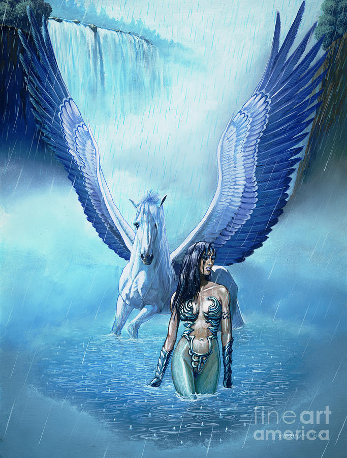 Water Pegasus Painting by Stanley Morrison