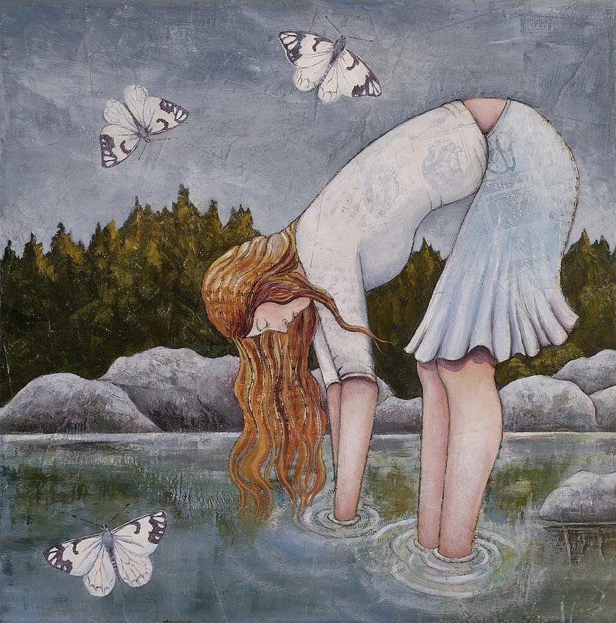 Water Prayer Painting by Sheri Howe