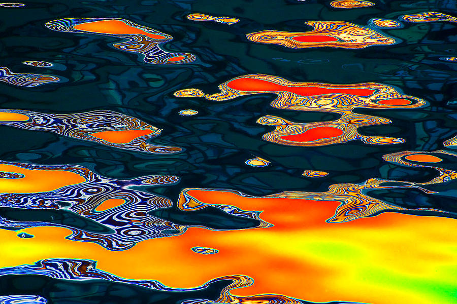 Water Reflection Abstract#2145 Photograph by Irwin Barrett