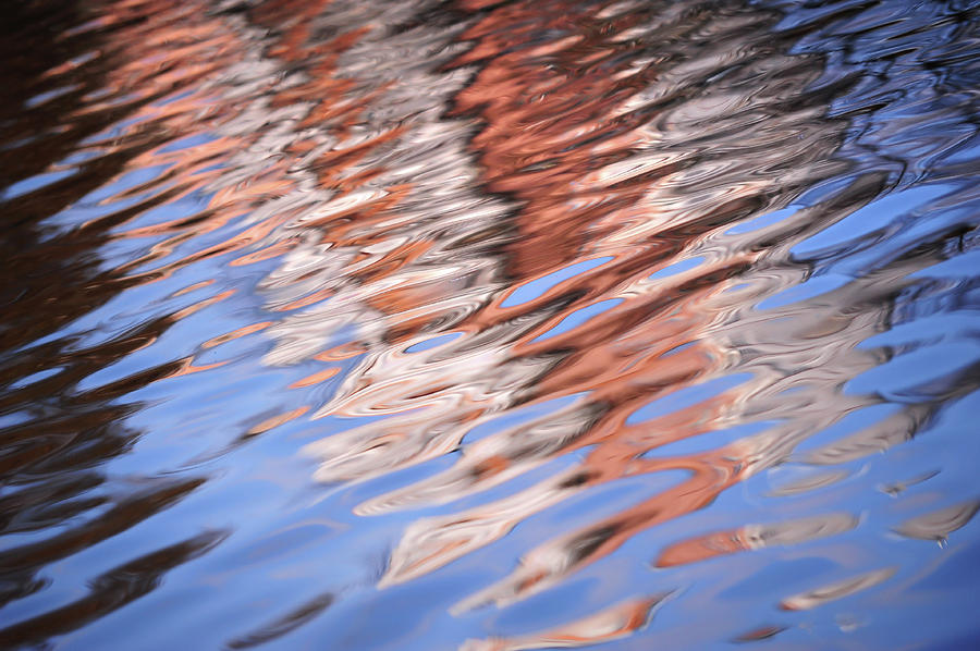 Water Reflections Abstract Photograph by Jenny Rainbow