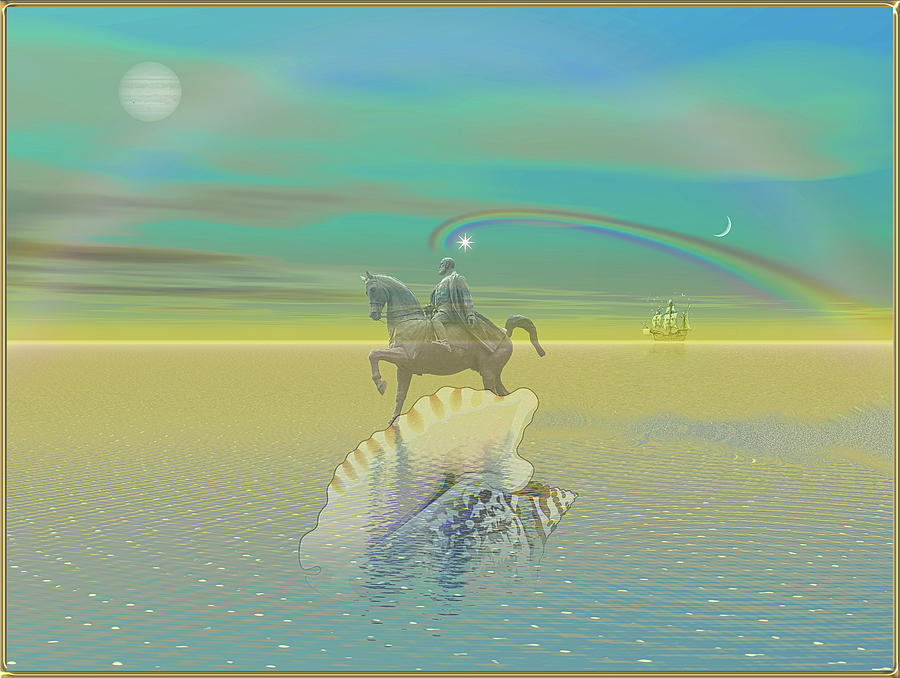Water Rider Digital Art by Harald Dastis