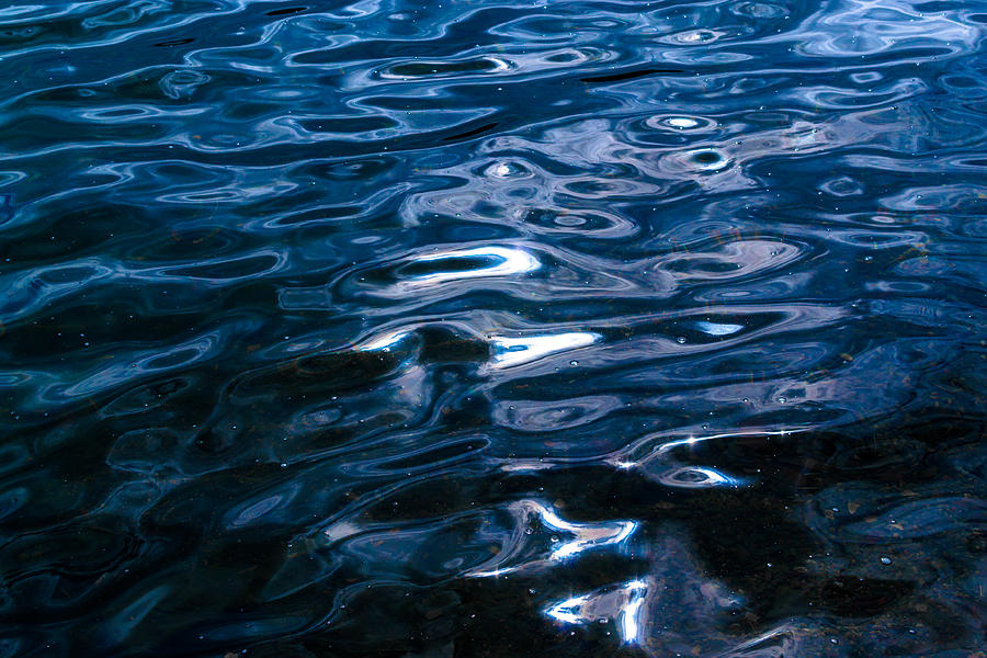 Water ripples on Surface Photograph by John Williams