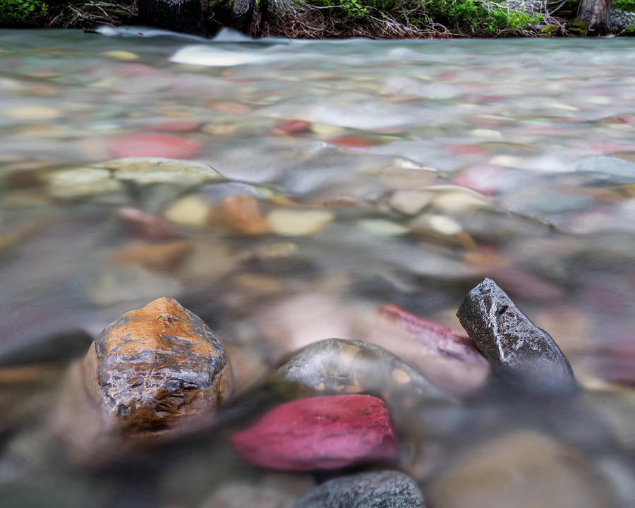 Water Rushes Past Exposed Rocks in Mountain Creek Photograph by Kelly VanDellen