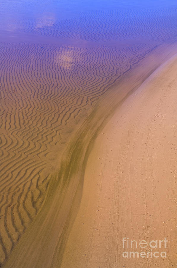 Water Sand Ripples Photograph by Mark Graf