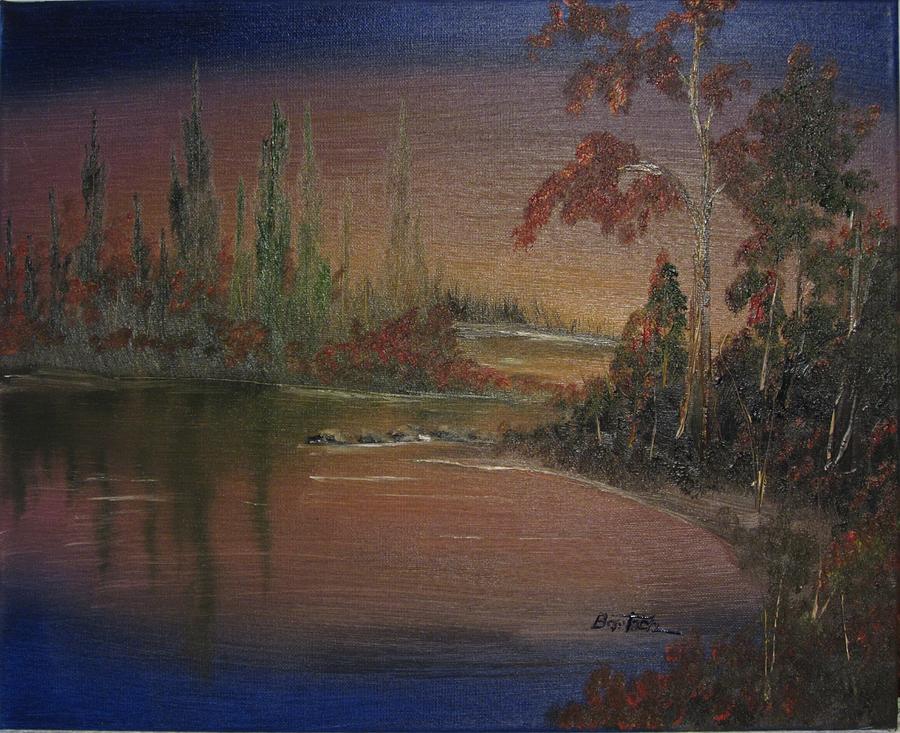 Water Scene 1 Painting by David Bartsch