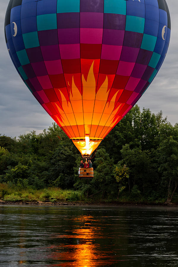 Water Scraping Hot Air Balloons Photograph by Bob Orsillo