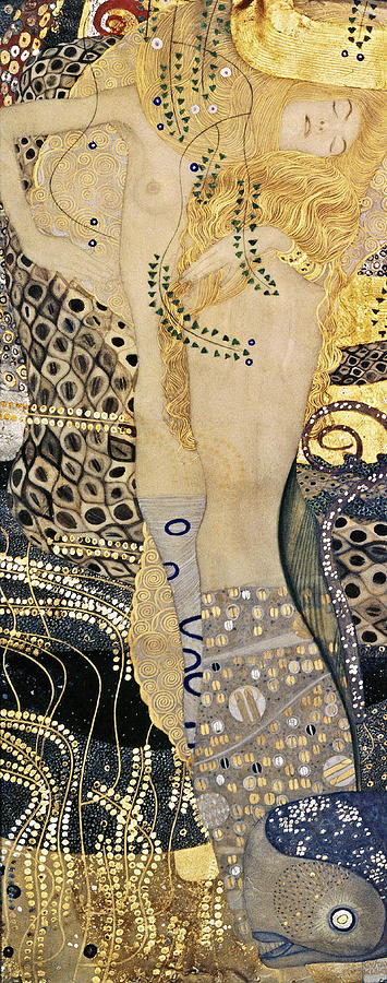 Gustav Klimt Painting - Water Serpents I, 1907 by Gustav Klimt
