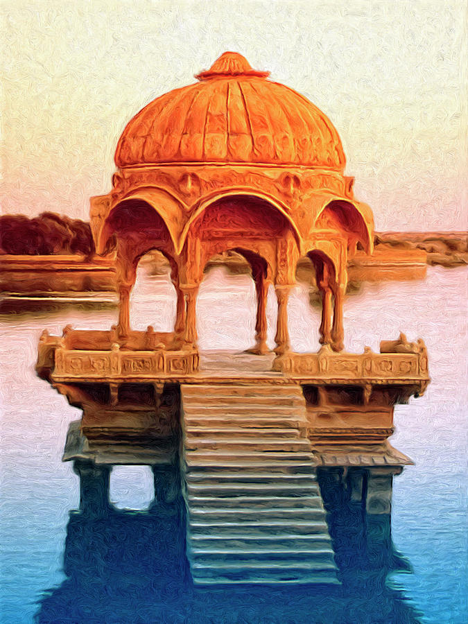Water Shrine Painting by Dominic Piperata