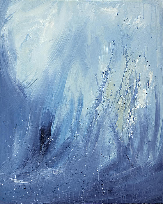 Abstract Painting - Water by Silvie Kendall