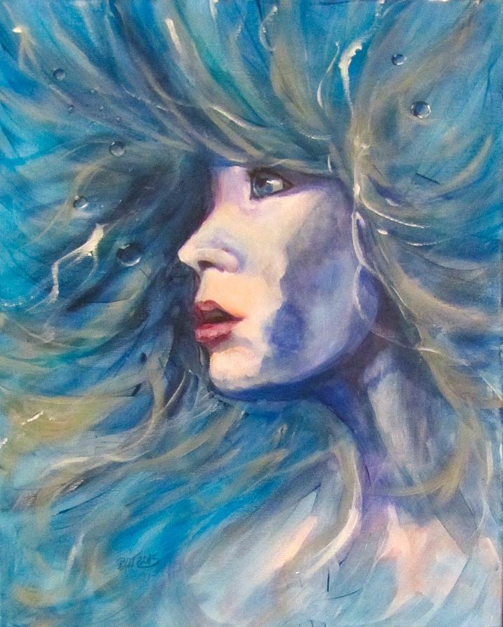 Water Spirit Painting by Barbara OToole