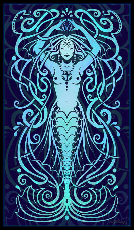 Mermaid Digital Art - Water Spirit by Cristina McAllister