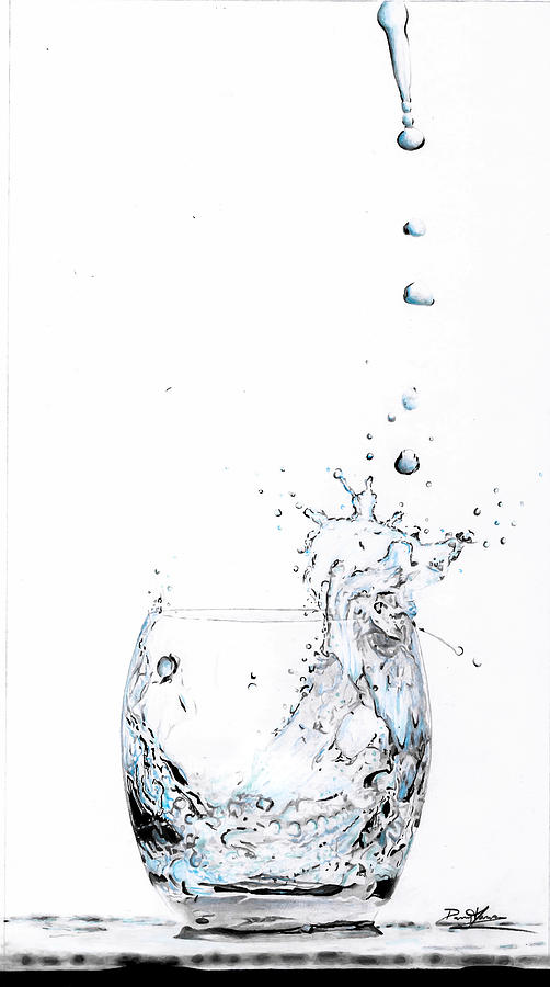 water splash sketch