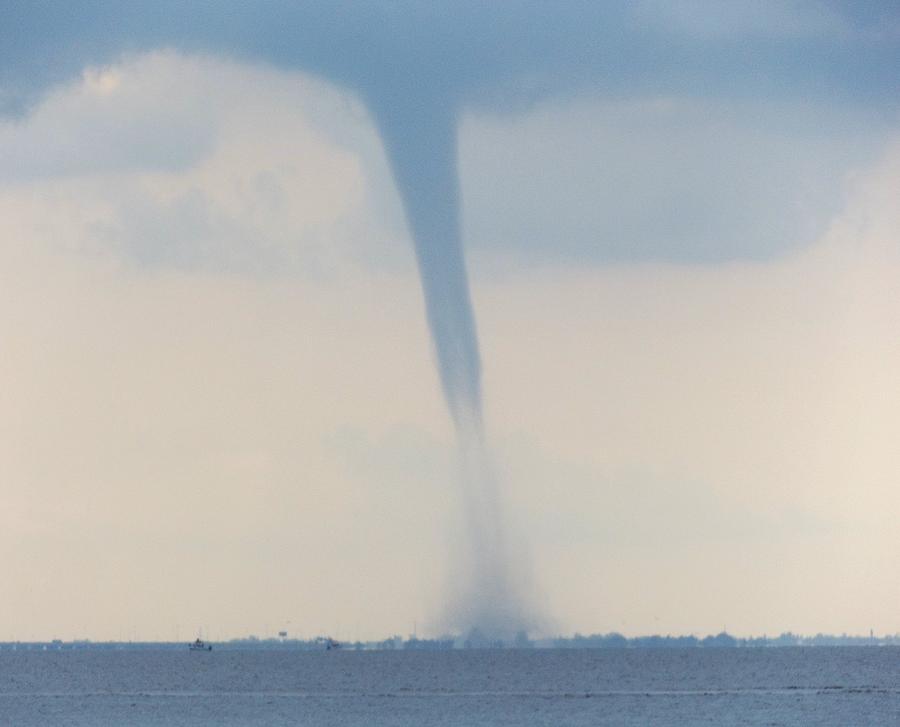 Waterspout over Tampa Bay Photograph by Julie Pappas