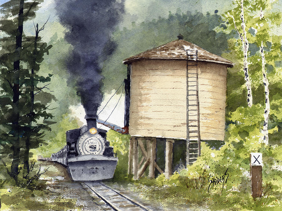 Water Stop Painting by Sam Sidders