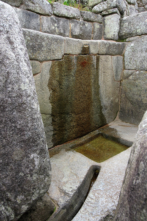 Water System At Machu Picchu, Peru Photograph by Aidan Moran