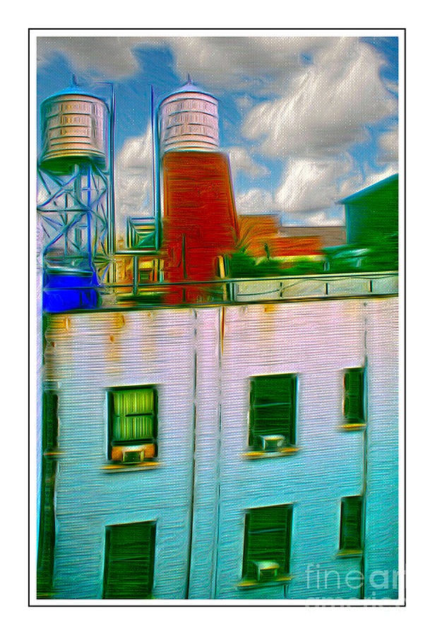 Water Tank Brooklyn NY Ver 2 Photograph by Larry Mulvehill