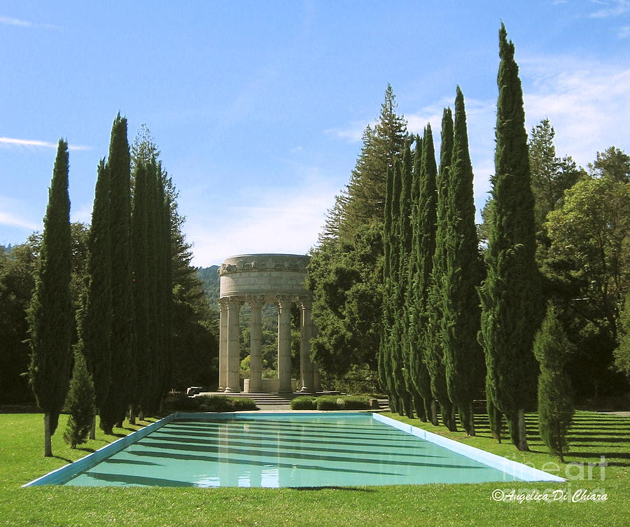Water Temple and Pool - California Photograph by Italian Art