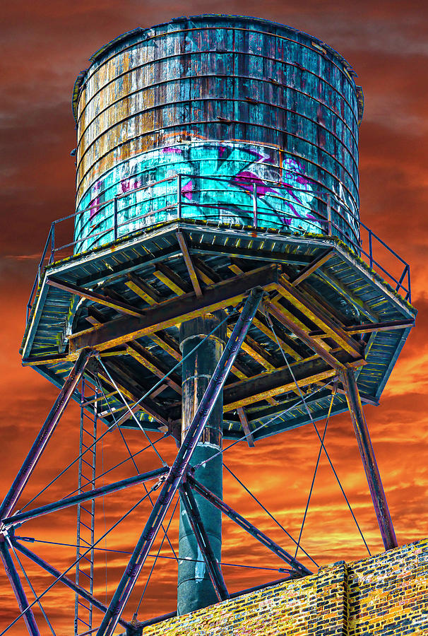 Water Tower  Milwaukee Racine in Chicago DSC8252 Photograph by Raymond Kunst