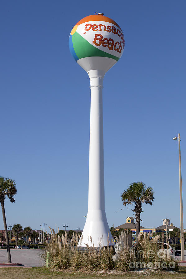 Water Tower - Pensacola Beach Florida Photograph by Anthony Totah