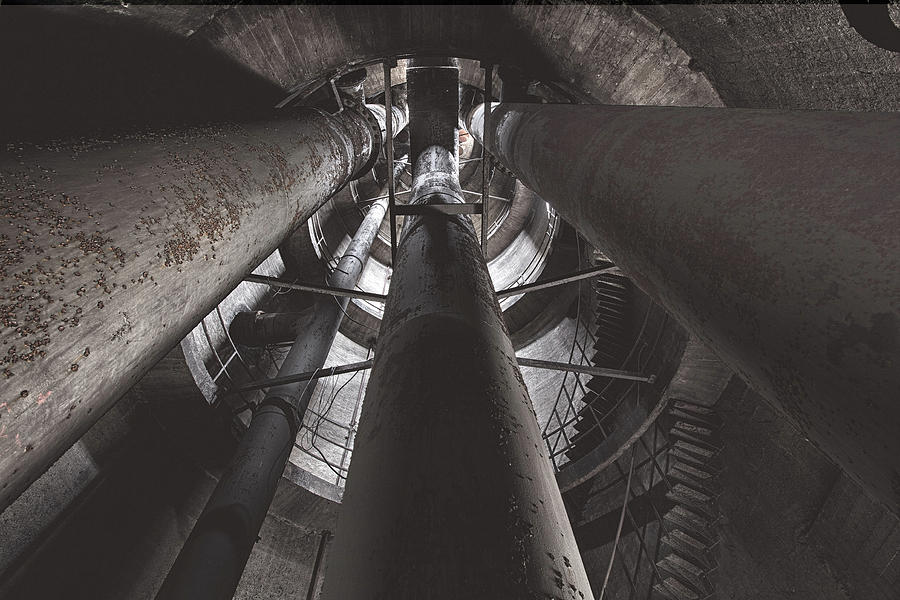 Water tower pipelines Photograph by Dirk Ercken