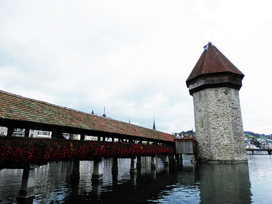 Water Tower of Lucerne Bridge Photograph by Pema Hou