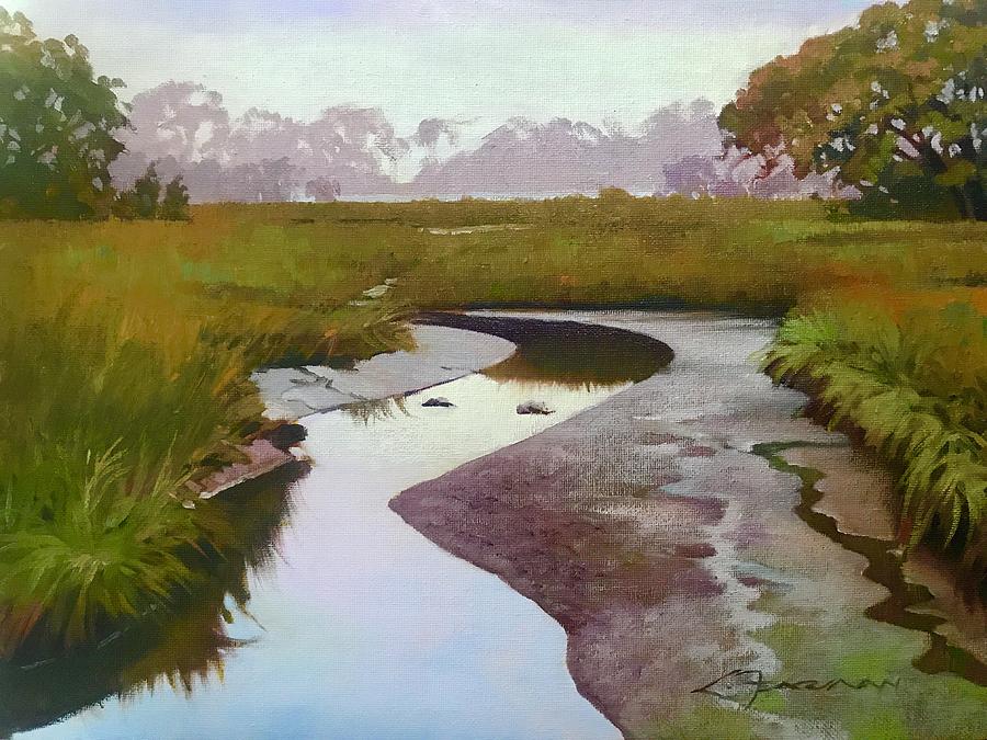 Water Painting - Water Way by Lynne Fearman