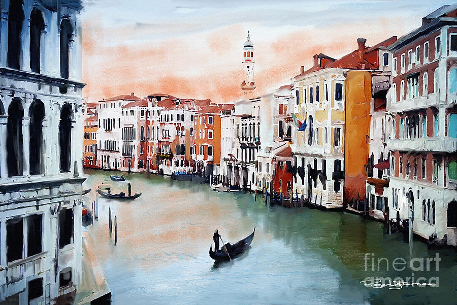 Water ways of Venice Digital Art by Roger Lighterness