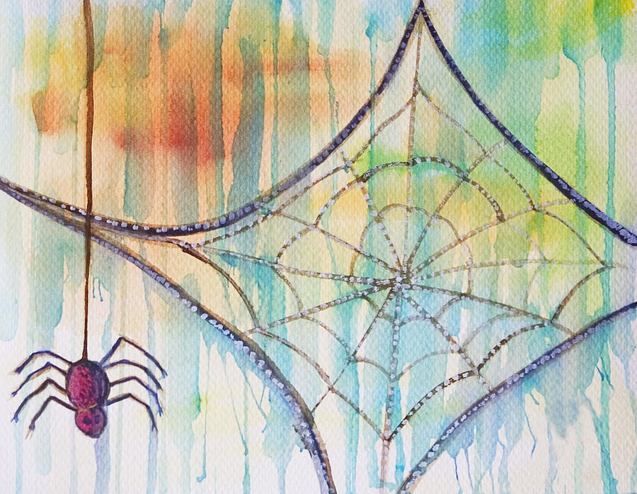 Water Web Painting by Angelique Bowman