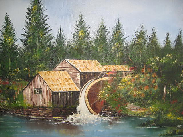 Water Well Painting by Beatriz Roldan