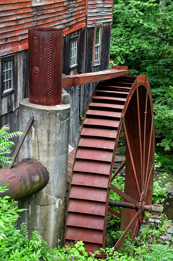 Water Wheel New Hopes Mills New York 01 Photograph by Thomas Woolworth ...