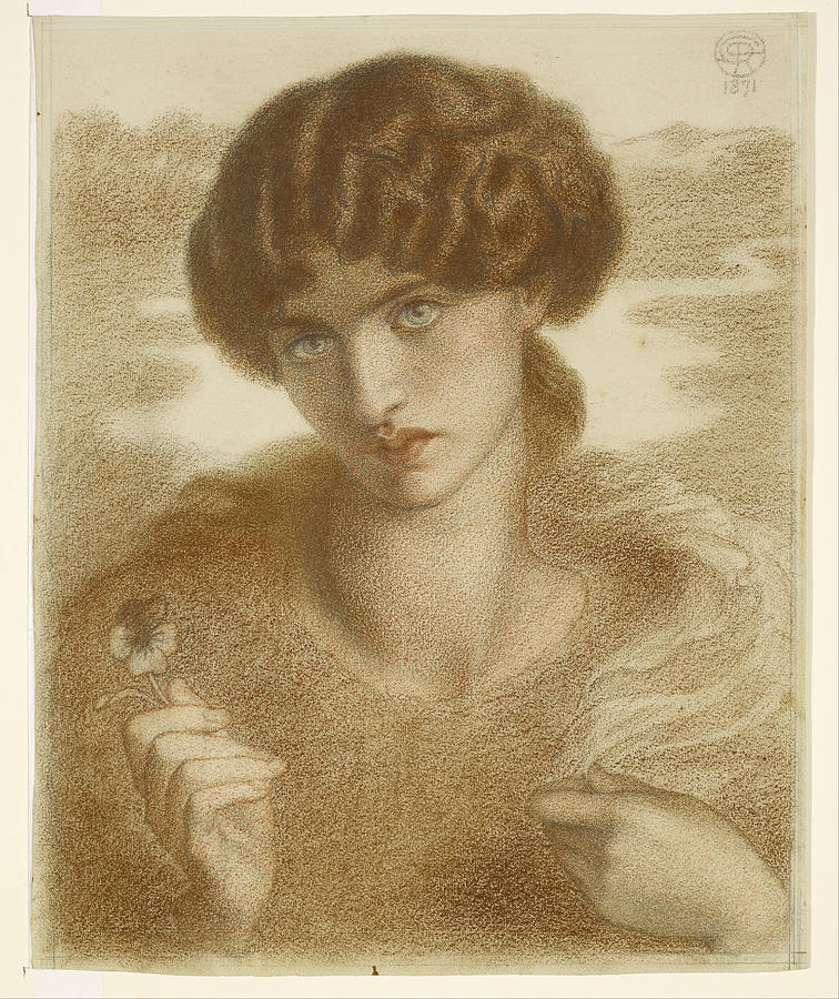 Water Willow Painting by Dante Gabriel Rossetti
