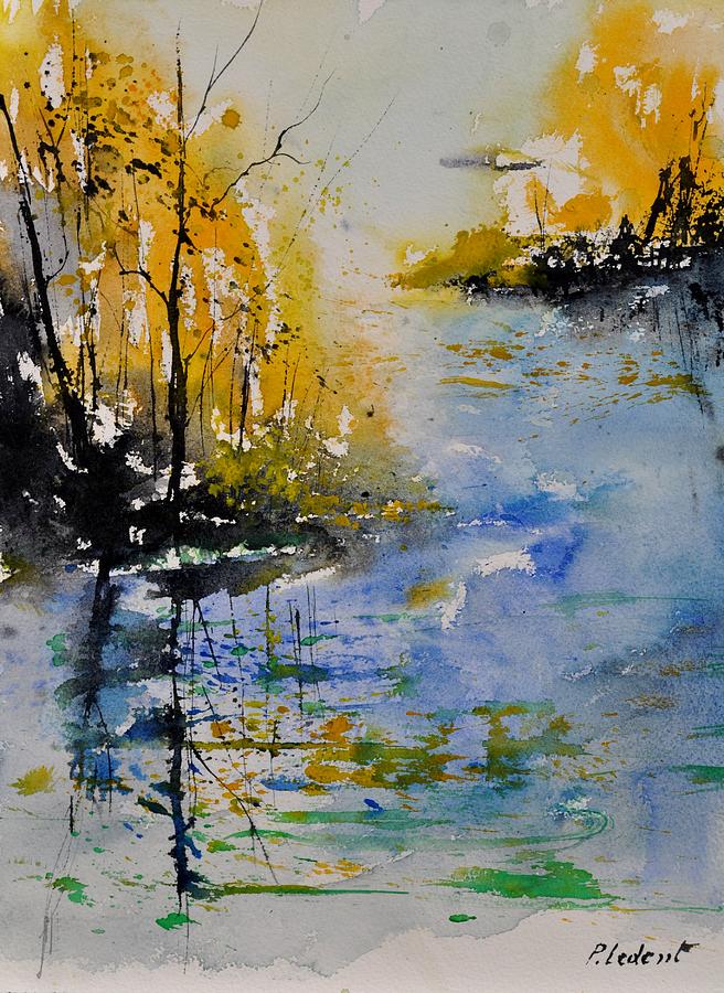 Watercolor 010101 Painting by Pol Ledent