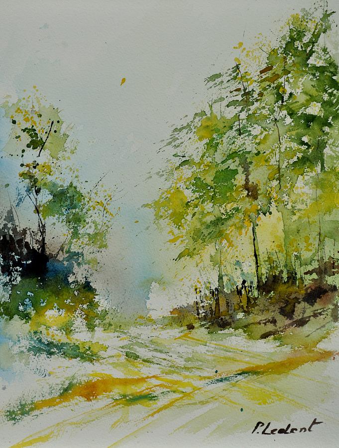 Watercolor 010102 Painting by Pol Ledent