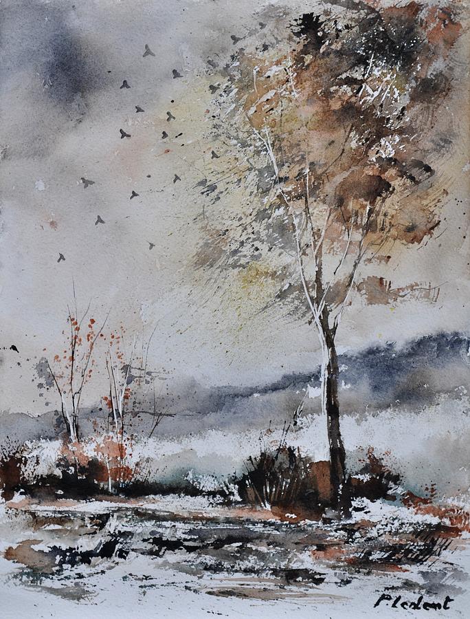 Watercolor 010103 Painting by Pol Ledent