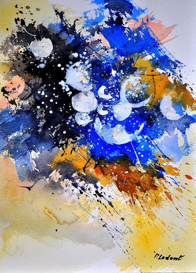 Abstract Painting - Watercolor 111001 by Pol Ledent