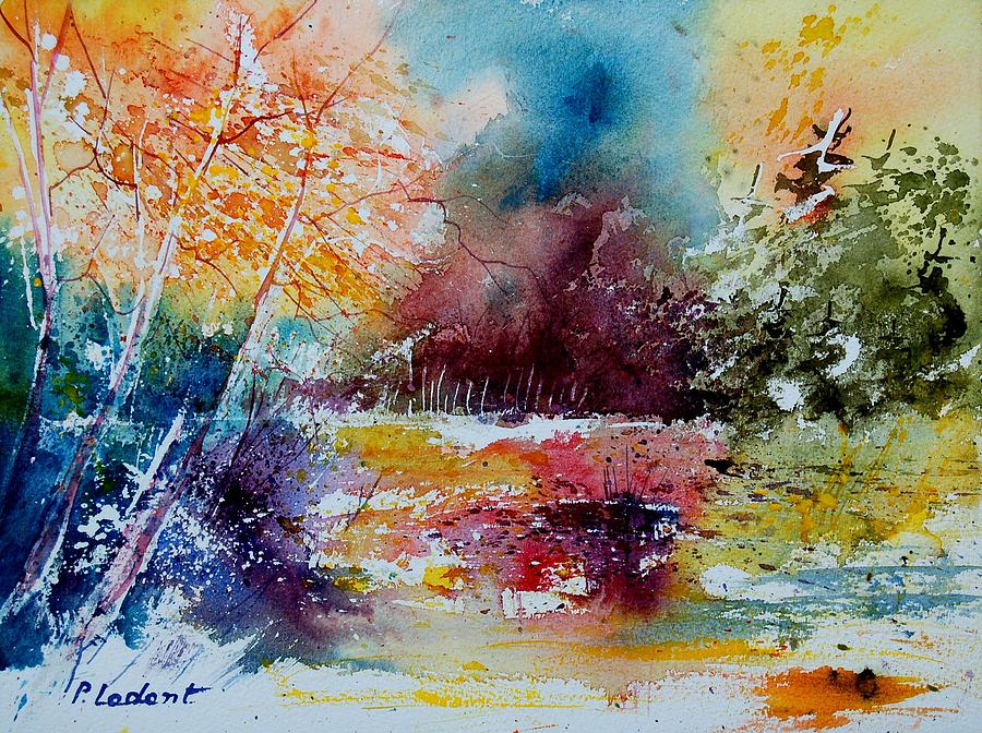 Watercolor 140908 Painting by Pol Ledent
