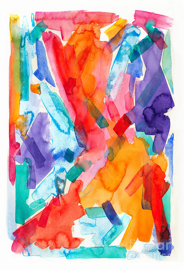  Watercolor ABS 41 Painting by Priscilla Batzell Expressionist Art Studio Gallery