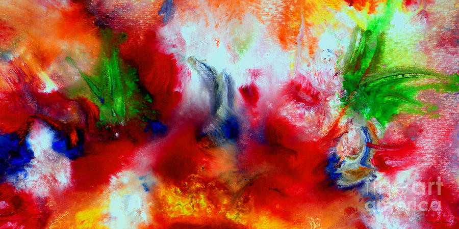 Watercolor Abstract Series G1015A Painting by Mas Art Studio